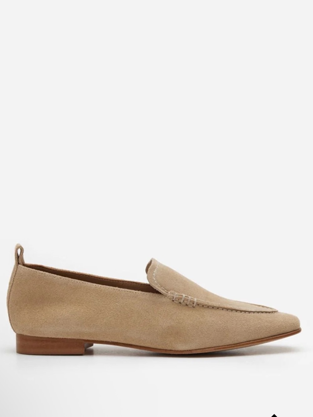 Flattered Suede Slip-On Loafer in Sand